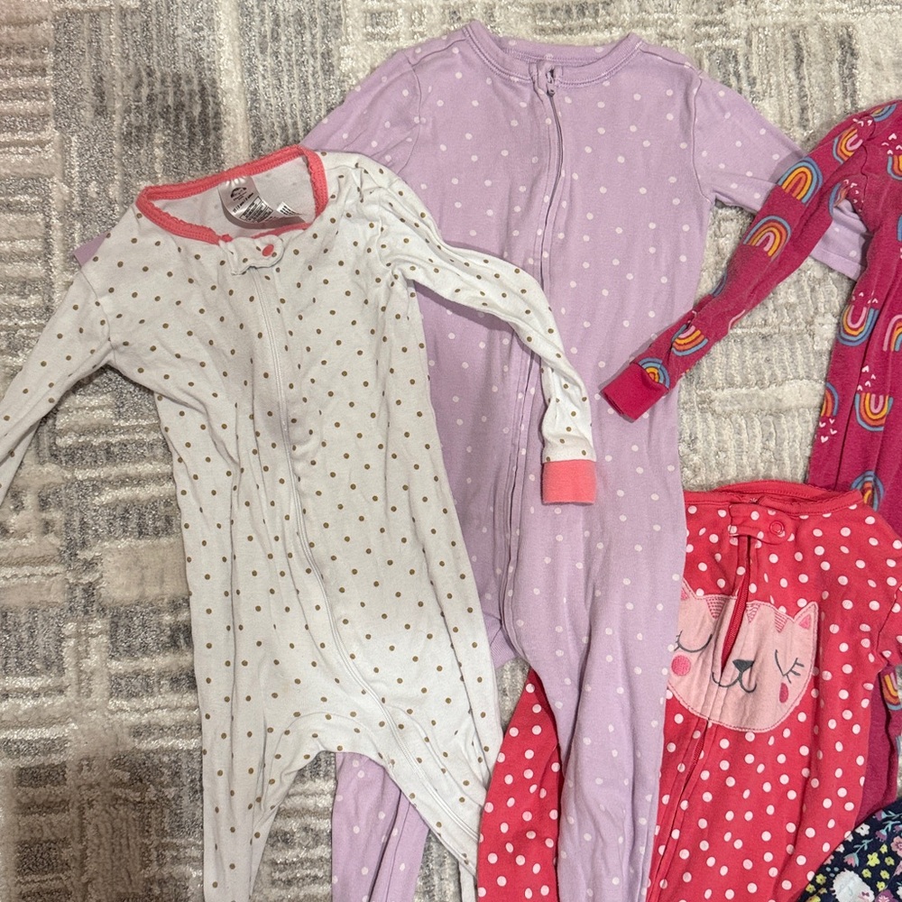 Bundle Lot of Footed Pajamas - Picture 2 of 5